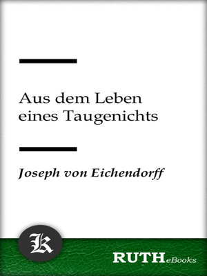 cover image of Aus dem Leben eines Taugenichts